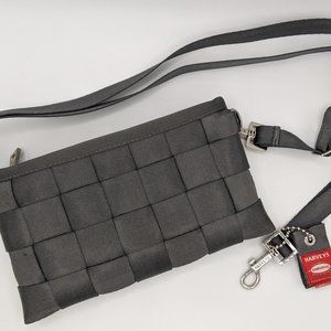 Harveys convertible clutch with crossbody strap and wrist strap - gray grey
